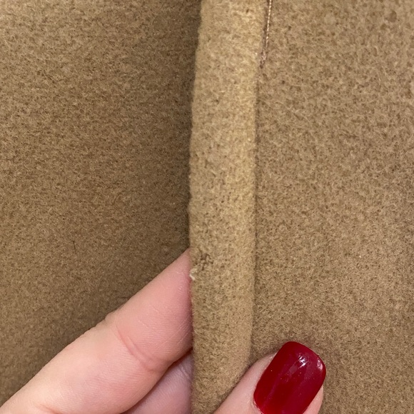 Larry Levine Classic Tan Trench Coat - Wool and Cashmere Blend - Picture 9 of 10